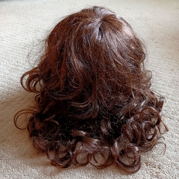 Womens Long Wavy Brunette Wig - Picture 3 of 4